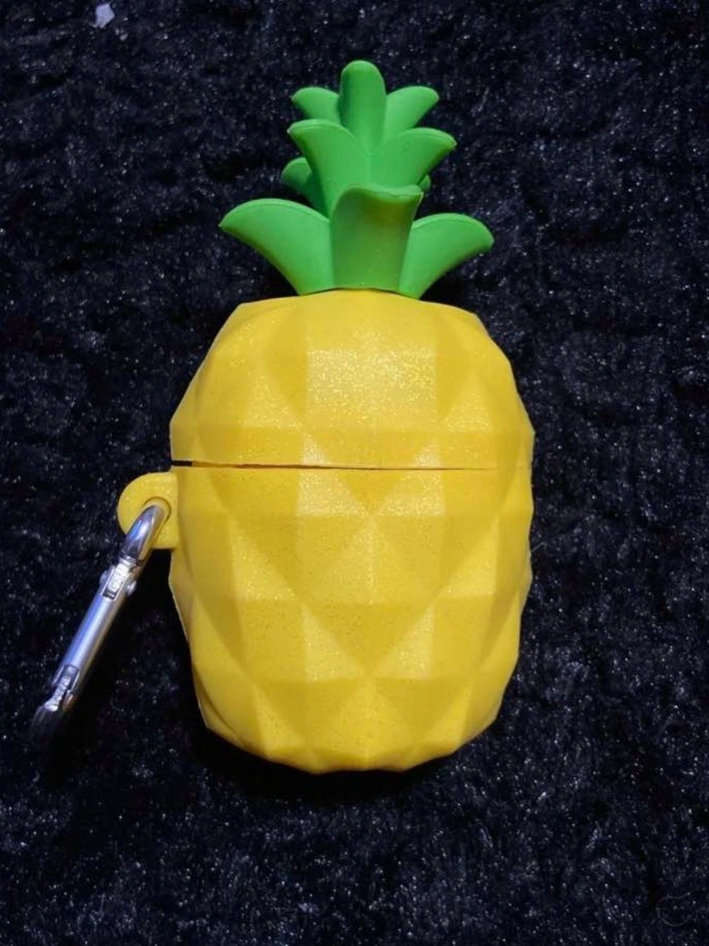 Pineapple Silicone hand sanitizer case - Yellow & Green